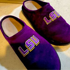 LSU TIGERS MENS SUEDE HISH PUPPIES SLIPPERS SIZE 11